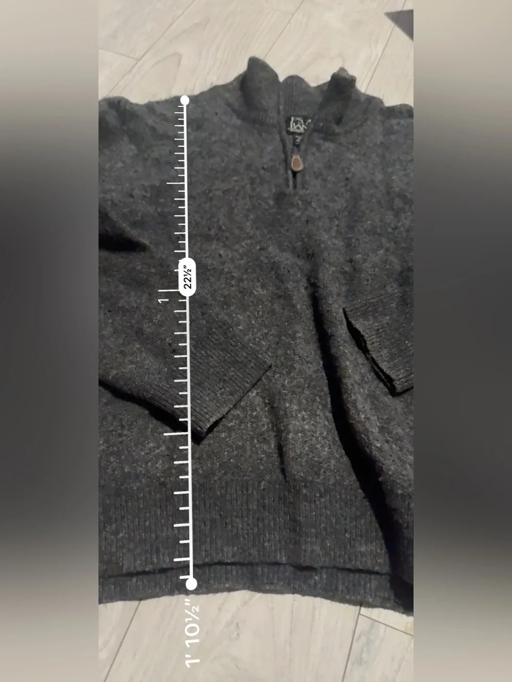 Jos. A. Bank Men’s Charcoal Half-Zip Sweater